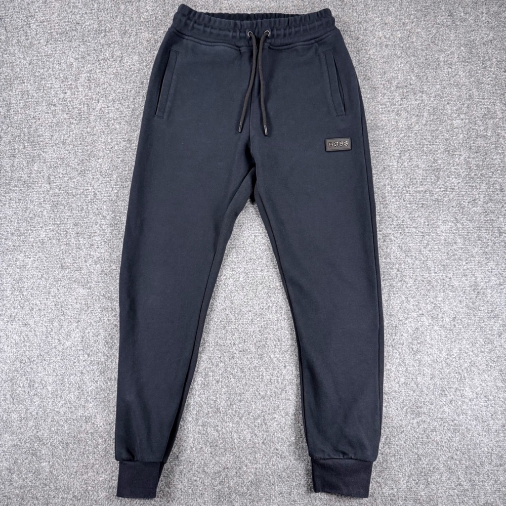 Hugo Boss Men's Jogger Sweatpants Size Small Navy Blue Elastic Waist lounge
